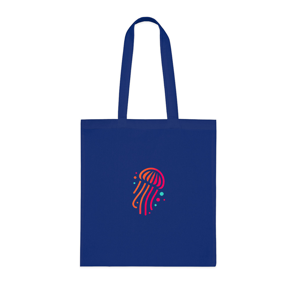 Abstract Vibrant Jellyfish Ocean Art Tote Bag