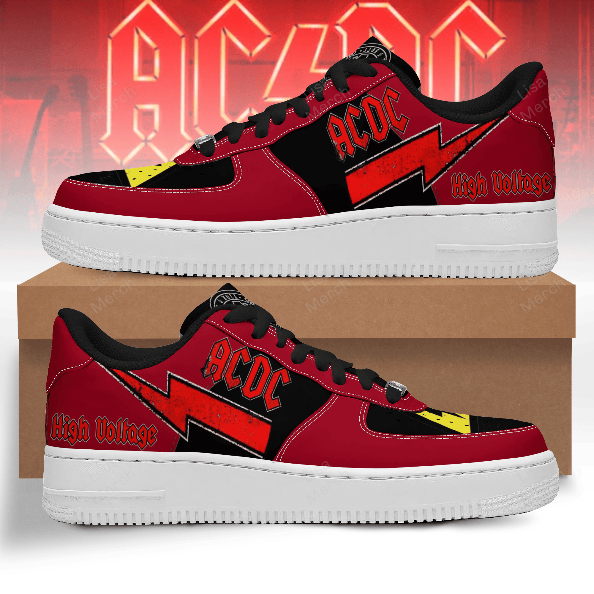 AC DC Air Low Top Sneakers Shoes For Men And Women