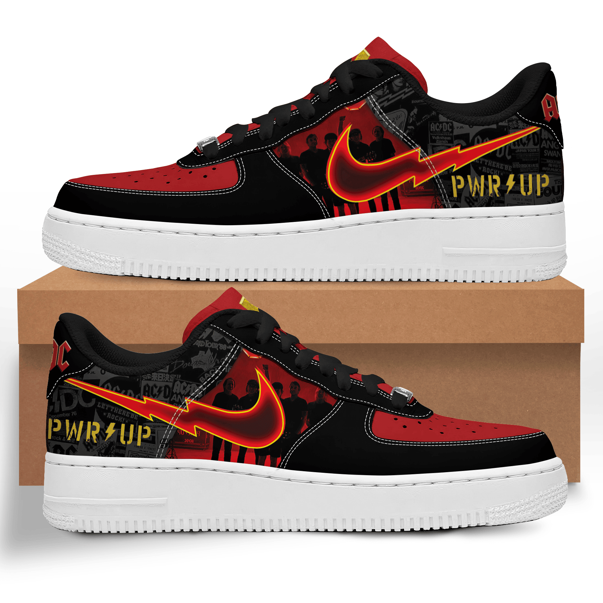 AC DC Air Low Top Sneakers Shoes For Men And Women