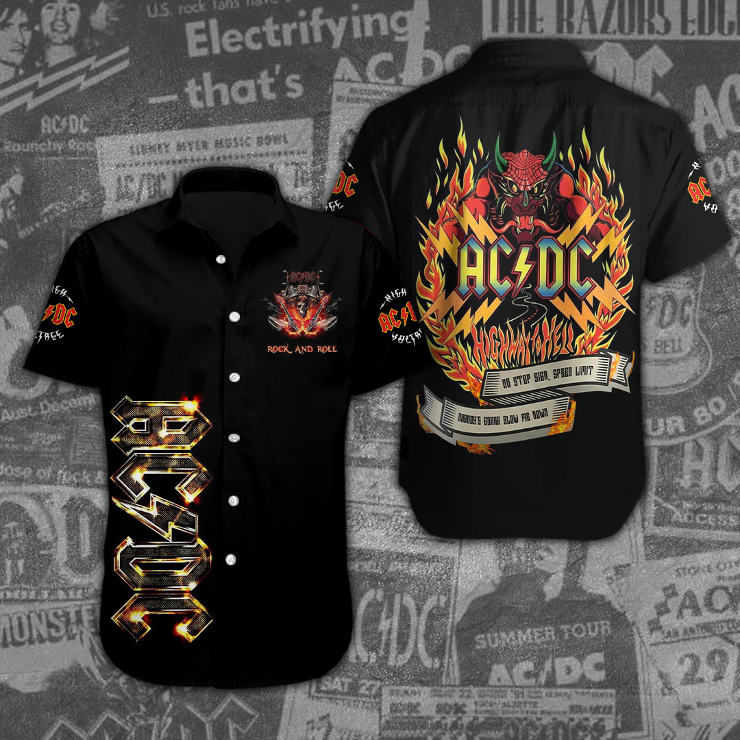 AC DC Music Hawaiian Shirt Gifts For Fans