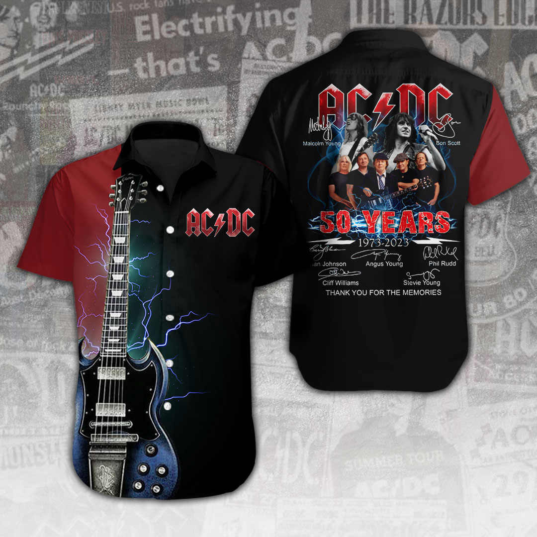 AC DC Music Hawaiian Shirt Gifts For Fans