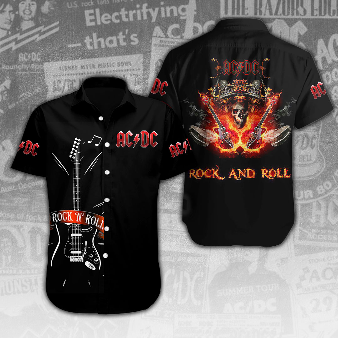 AC DC Music Hawaiian Shirt Gifts For Fans