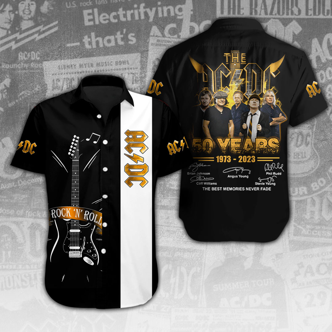 AC DC Music Hawaiian Shirt Gifts For Fans
