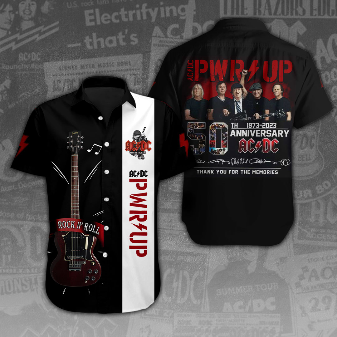 AC DC Music Hawaiian Shirt Gifts For Fans