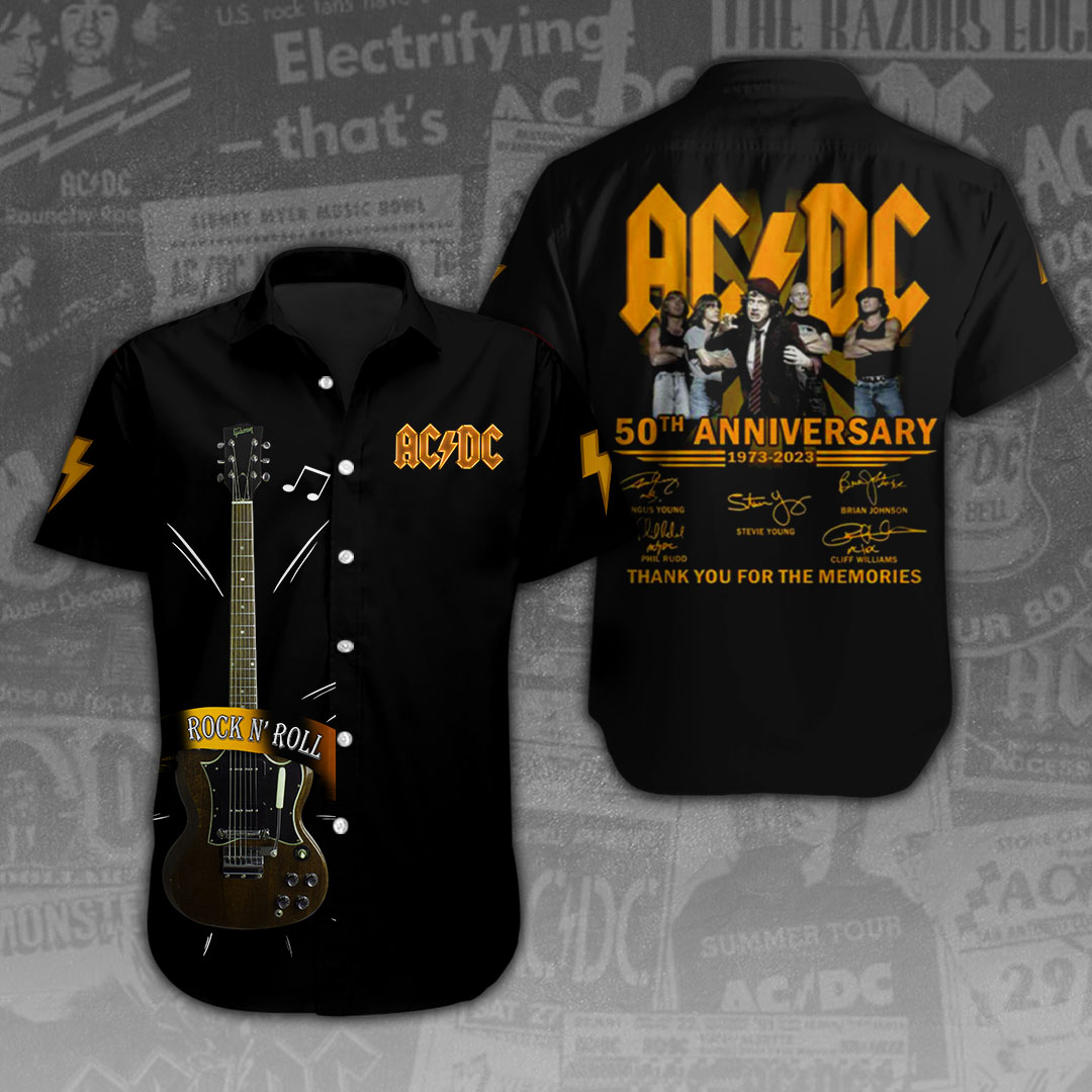 AC DC Music Hawaiian Shirt Gifts For Fans