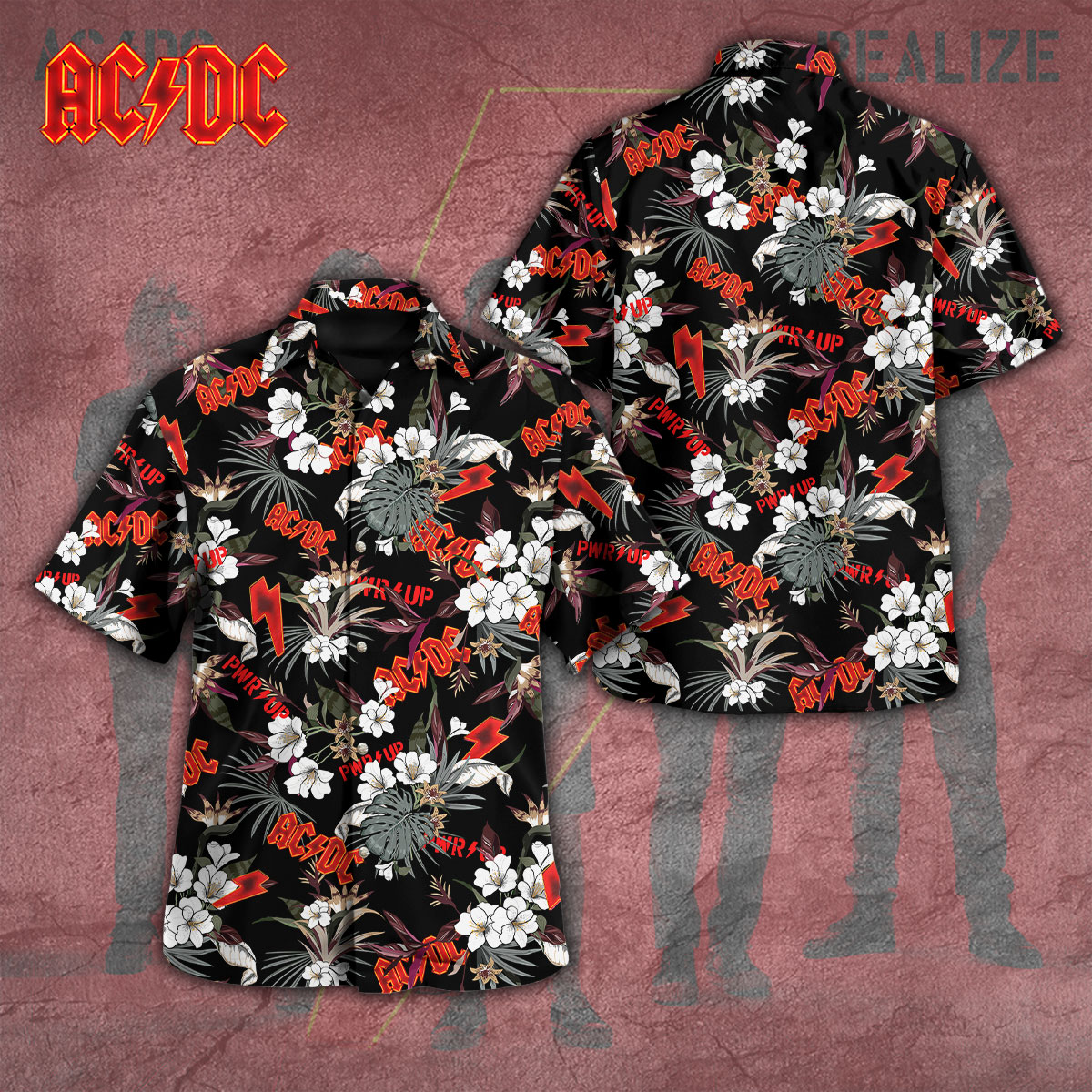 AC DC Music Hawaiian Shirt Gifts For Fans