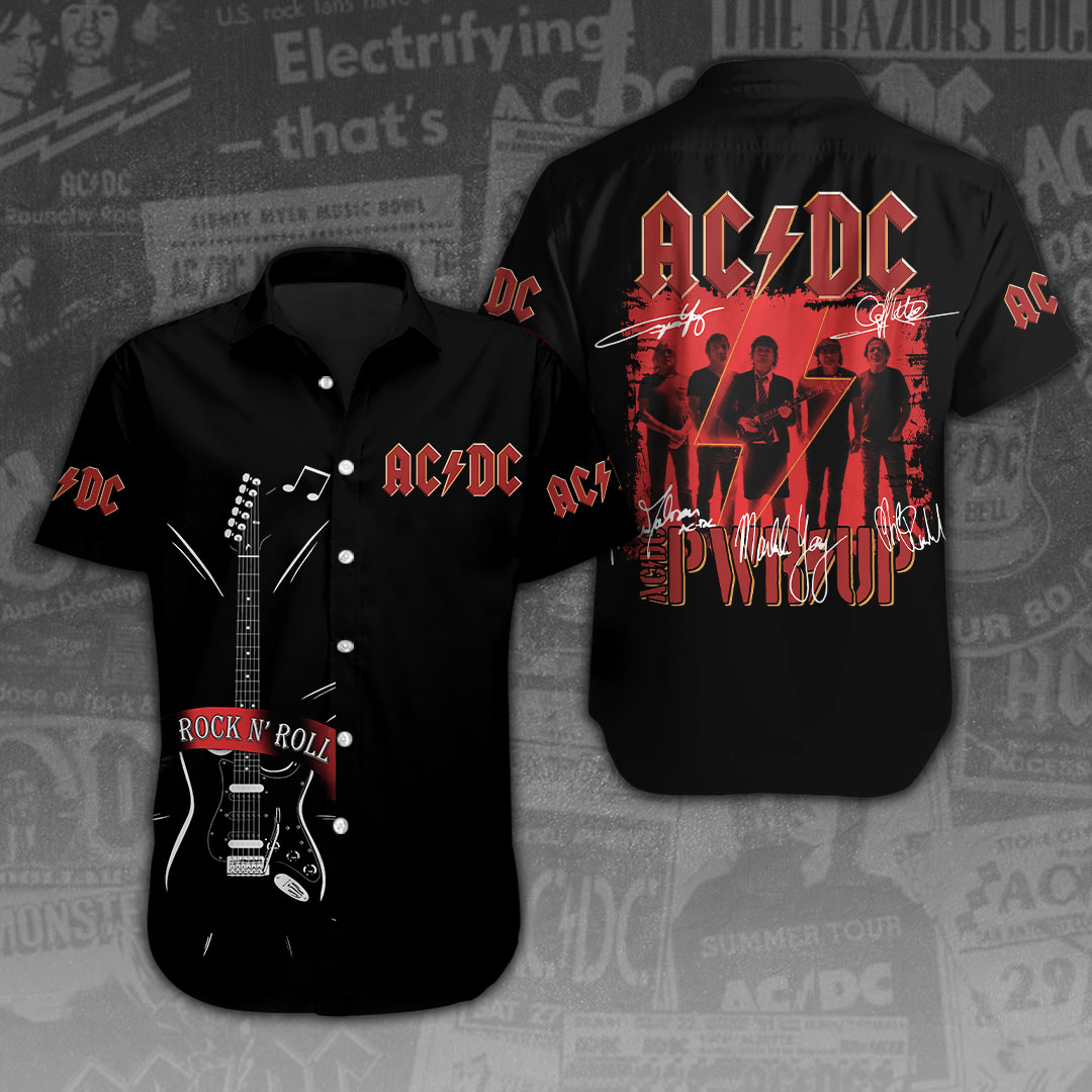 AC DC Music Hawaiian Shirt Gifts For Fans