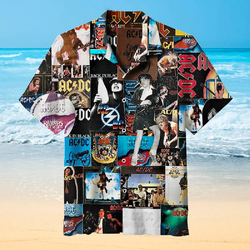 AC DC Music Hawaiian Shirt Gifts For Fans