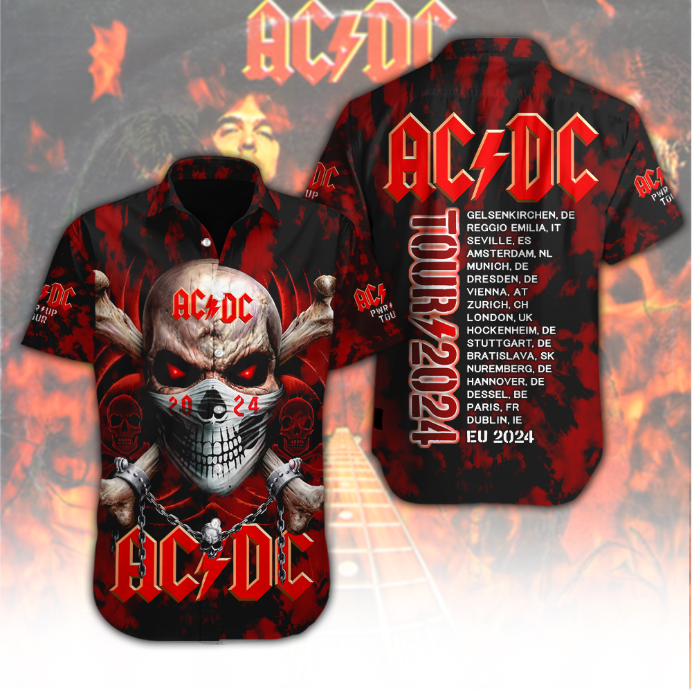 AC DC Music Hawaiian Shirt Gifts For Fans