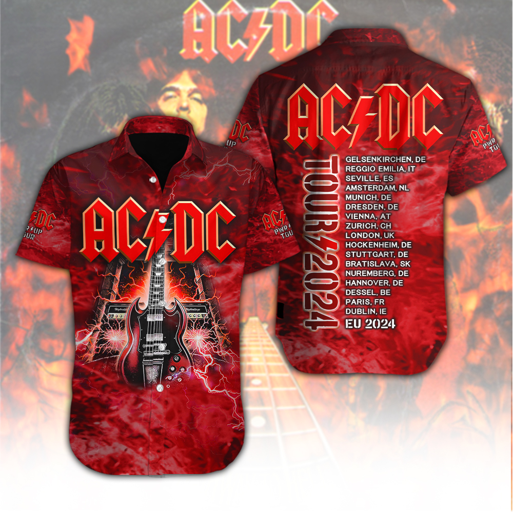 AC DC Music Hawaiian Shirt Gifts For Fans