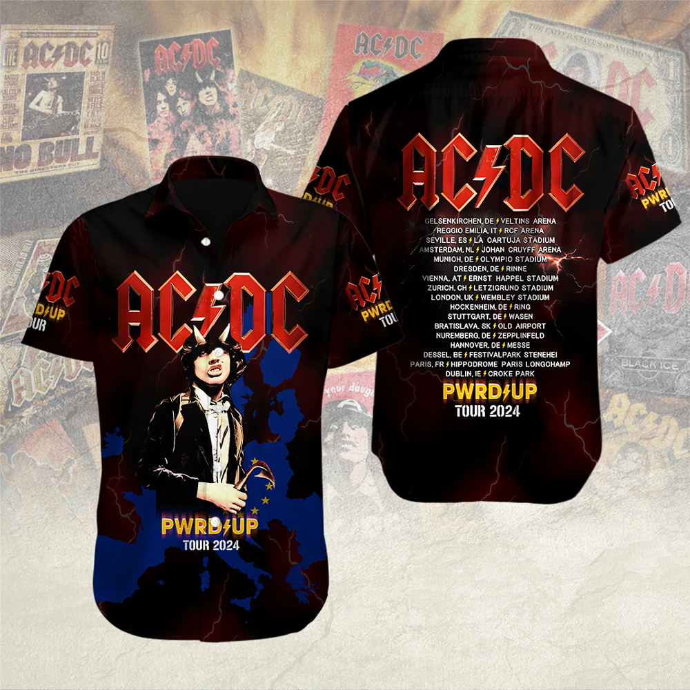 AC DC Music Hawaiian Shirt Gifts For Fans