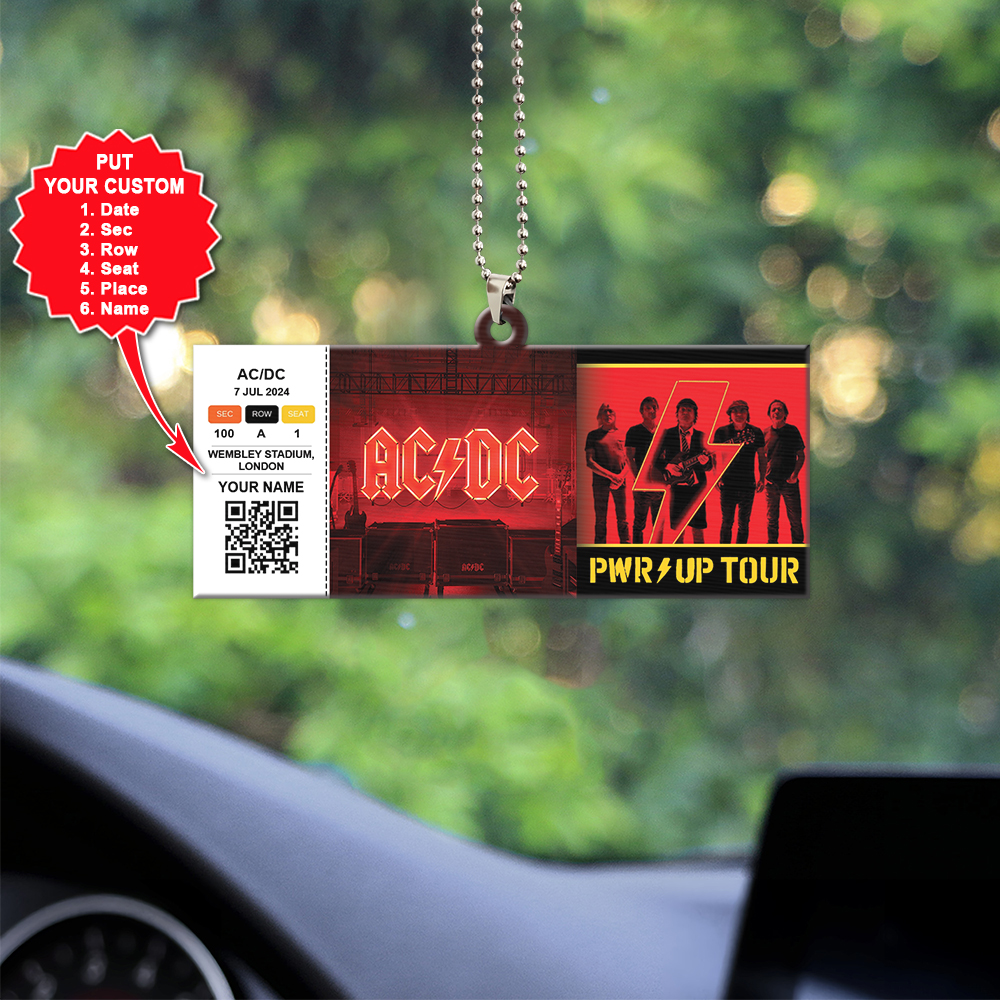  AC DC Music Personalized New Car Ornament For Fan