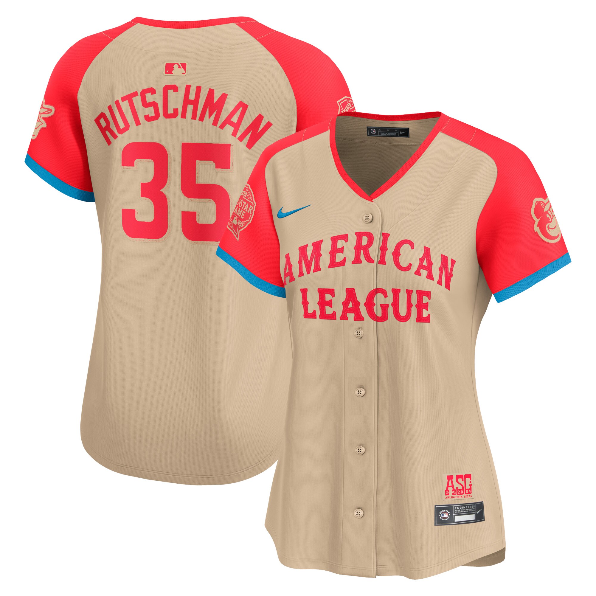 Adley Rutschman American League Nike Womens 2024 MLB All Star Game Limited Player Jersey - Cream