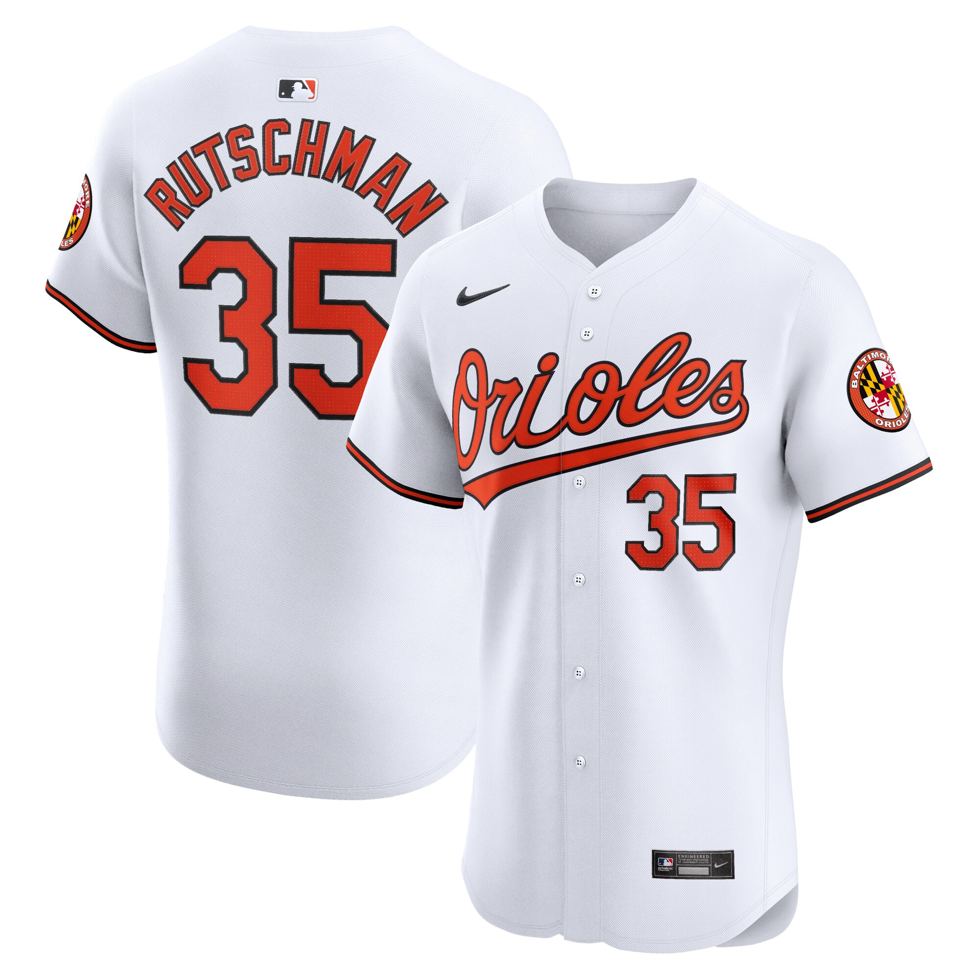 Adley Rutschman Baltimore Orioles Nike Home Elite Jersey - White