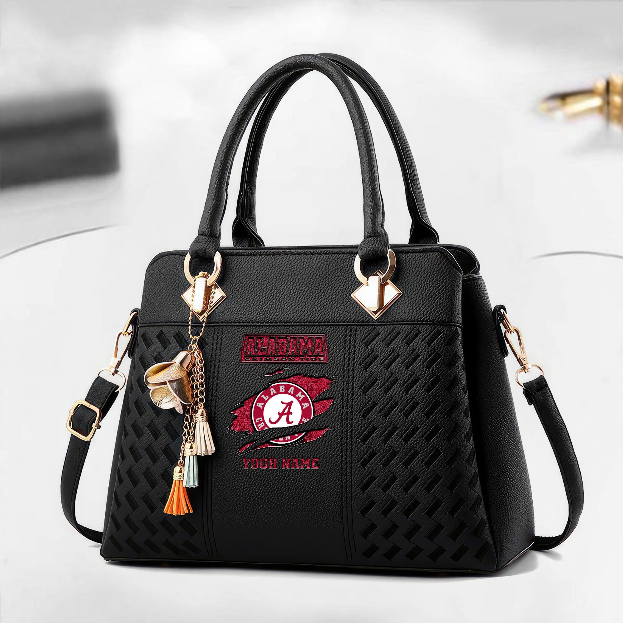 Alabama Crimson Tide Deluxe Handbag For Women Custom Your Name 2025 Versions, Sport Deluxe Handbag