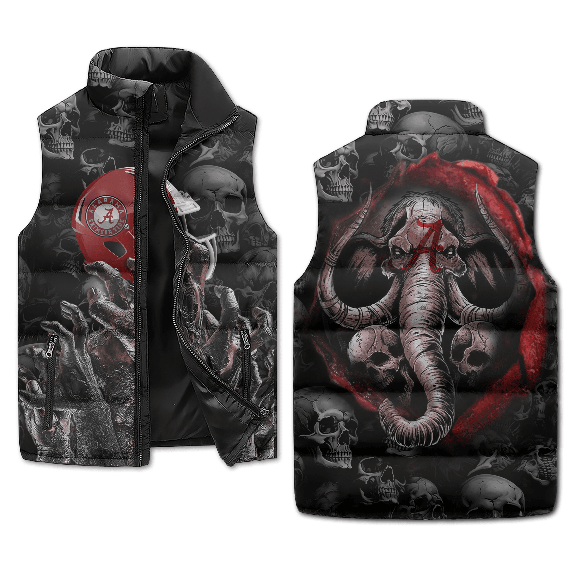 Alabama Crimson Tide NCAA Sleeveless Puffer Jacket