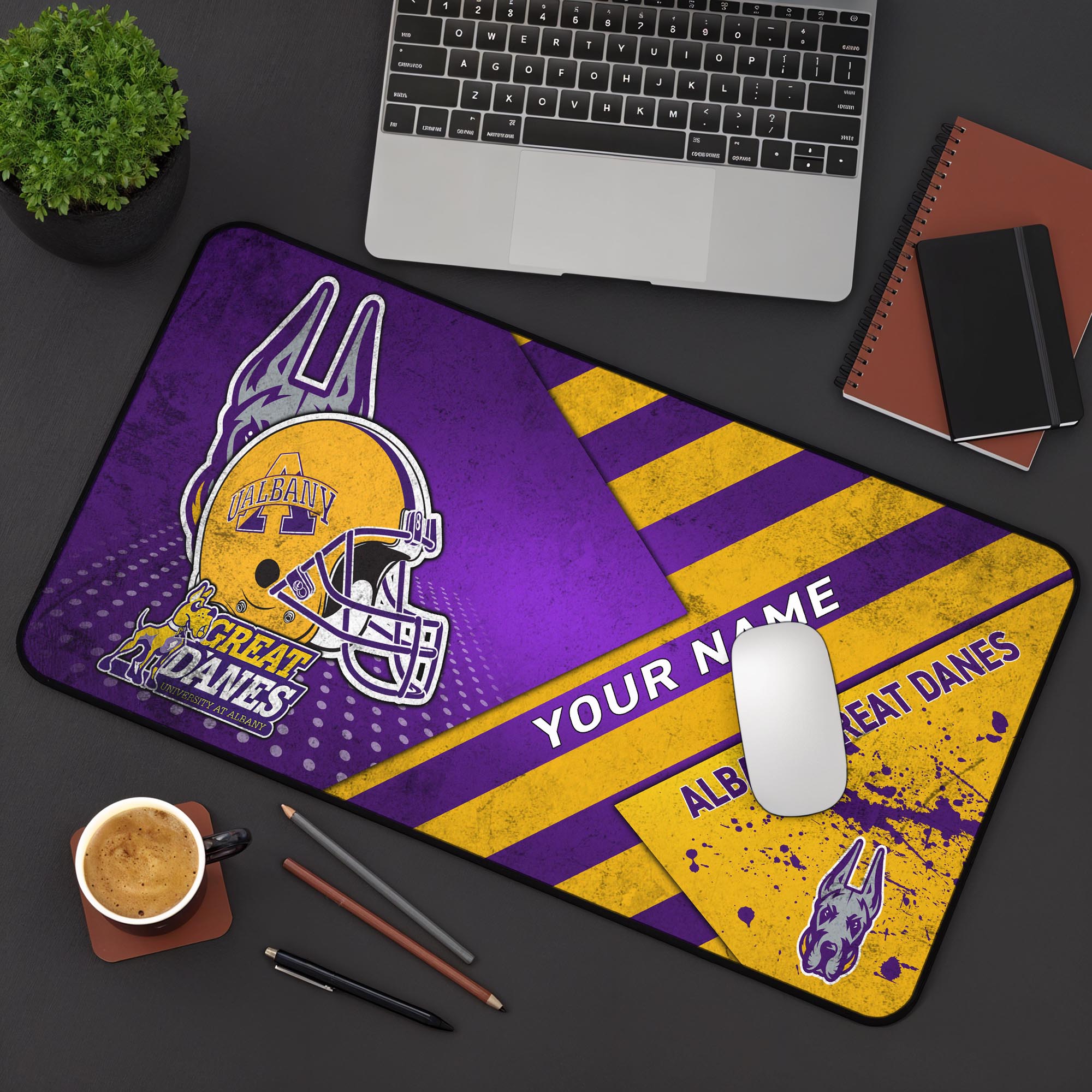 Albany Great Danes 2025 Version Mouse Pad Custom Printed, Sport Team Mouse Pad, Sport Gift For Fans