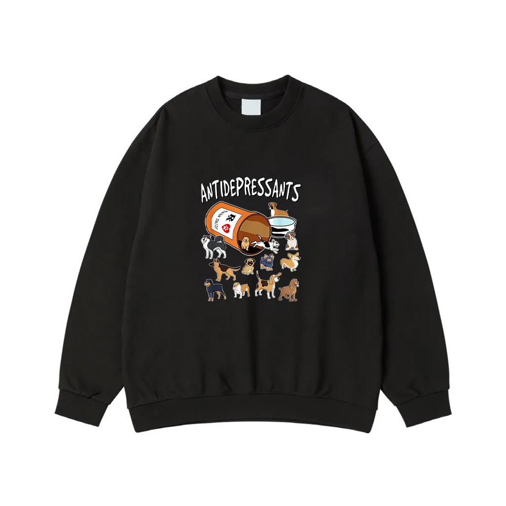 Antidepressants Dogs In Pill Bottle Sweatshirt
