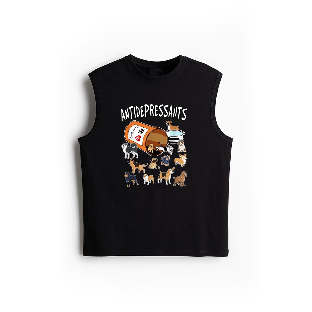 Antidepressants Dogs In Pill Bottle Tank Top