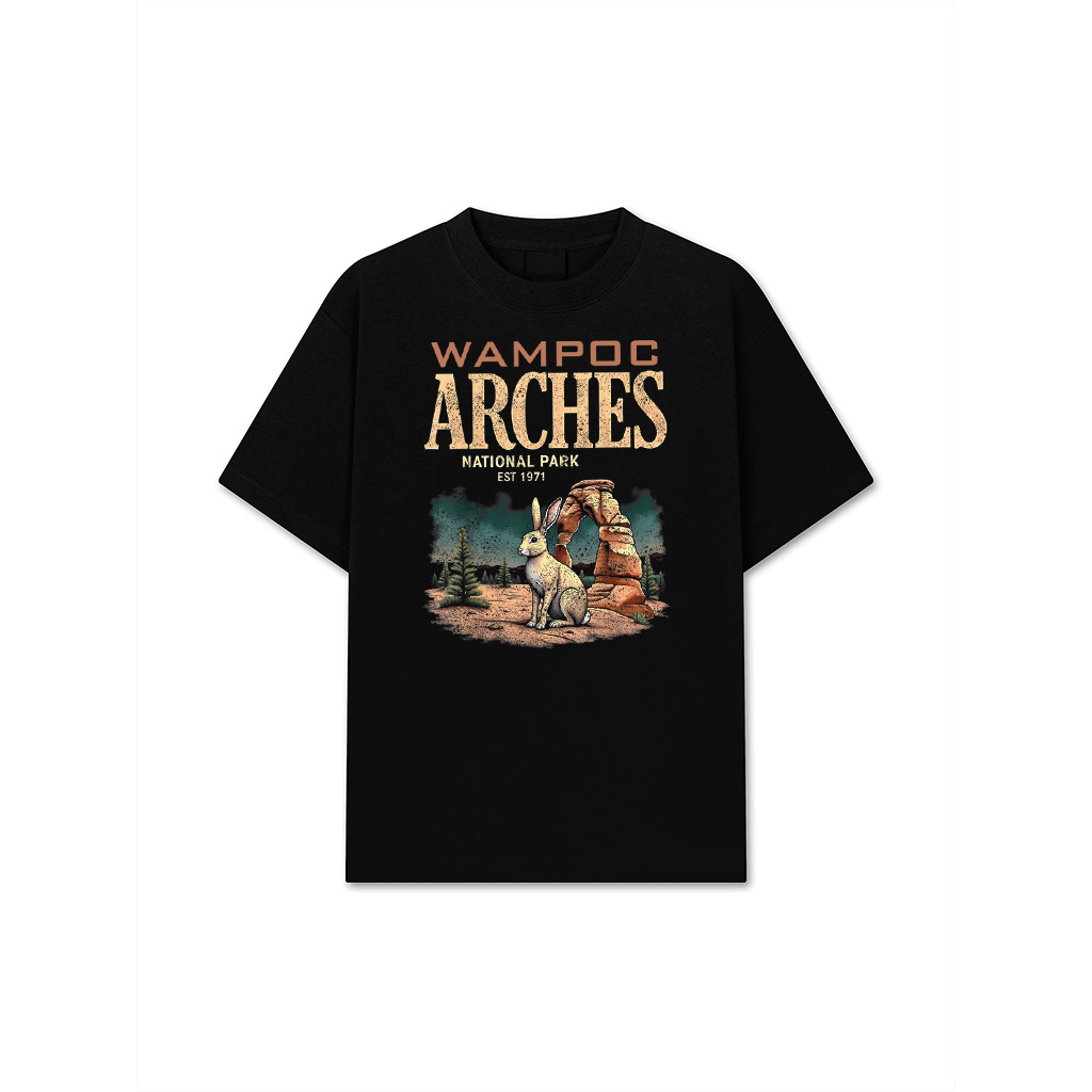 Arches NP Rabbit Vintage National Park Utah Red Rock Hiking T-Shirt