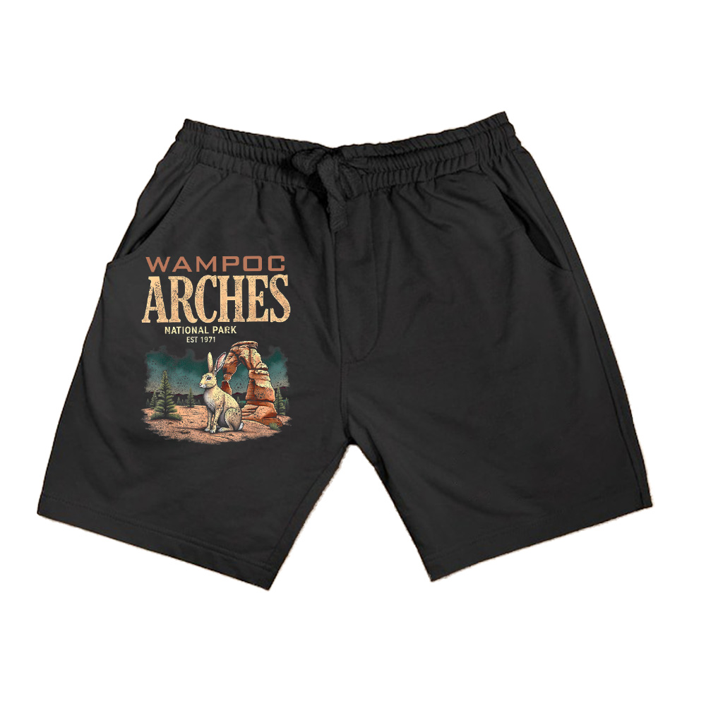 Arches NP Rabbit Vintage National Park Utah Red Rock Hiking Shorts