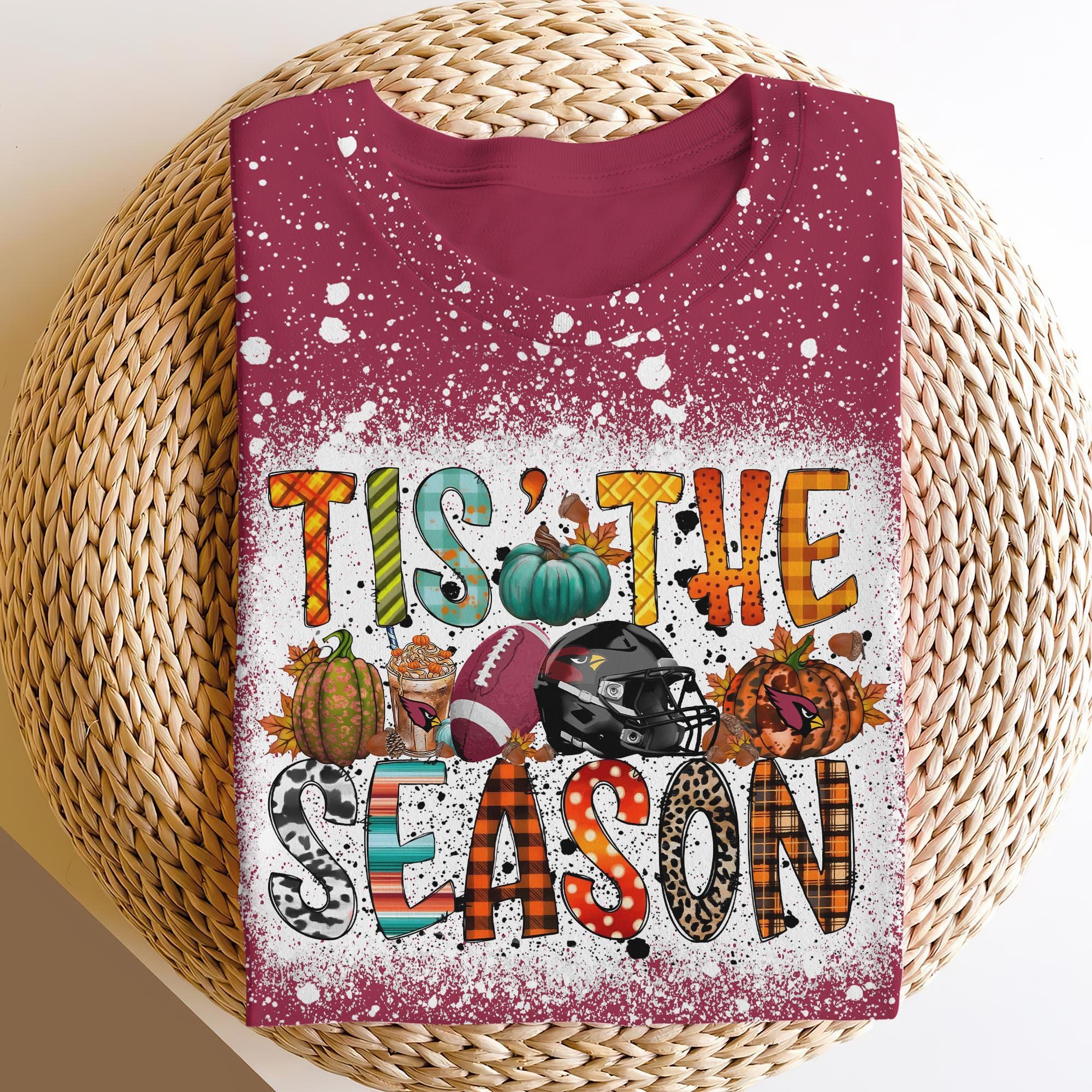 Arizona Cardinals 3D Shirts, Tis The Season Shirts, Sport Shirts For Fan
