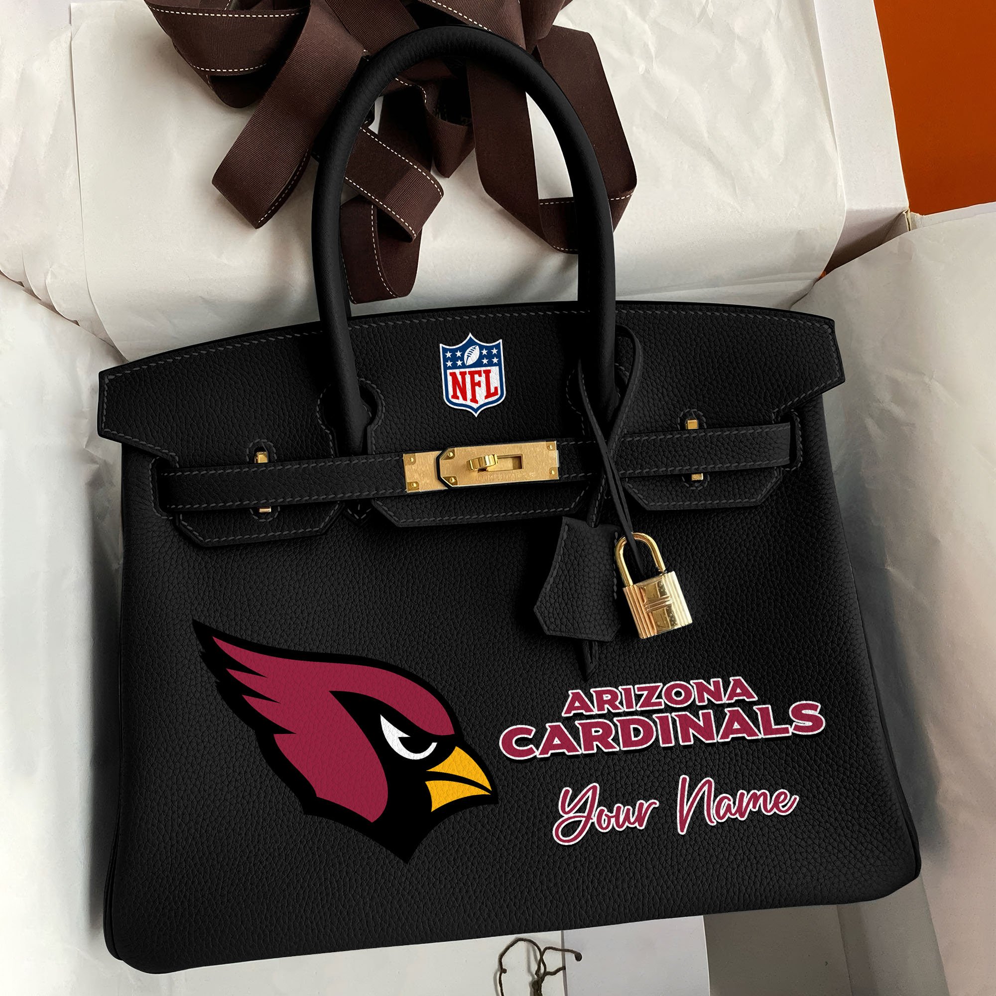 Arizona Cardinals Deluxe Handbag For Women Custom Your Name 2025 Versions, Sport Deluxe Handbag