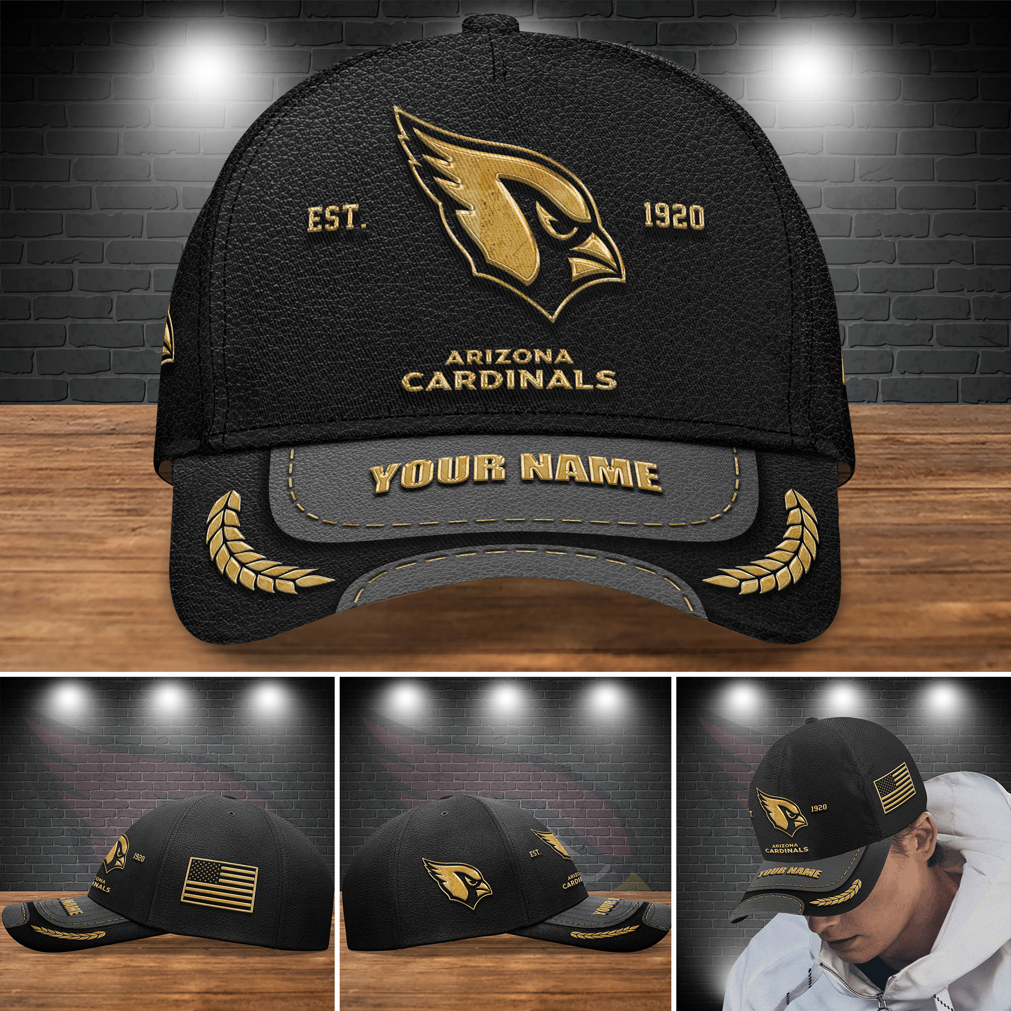 Arizona Cardinals Personalized Classic Cap AZCCAP117