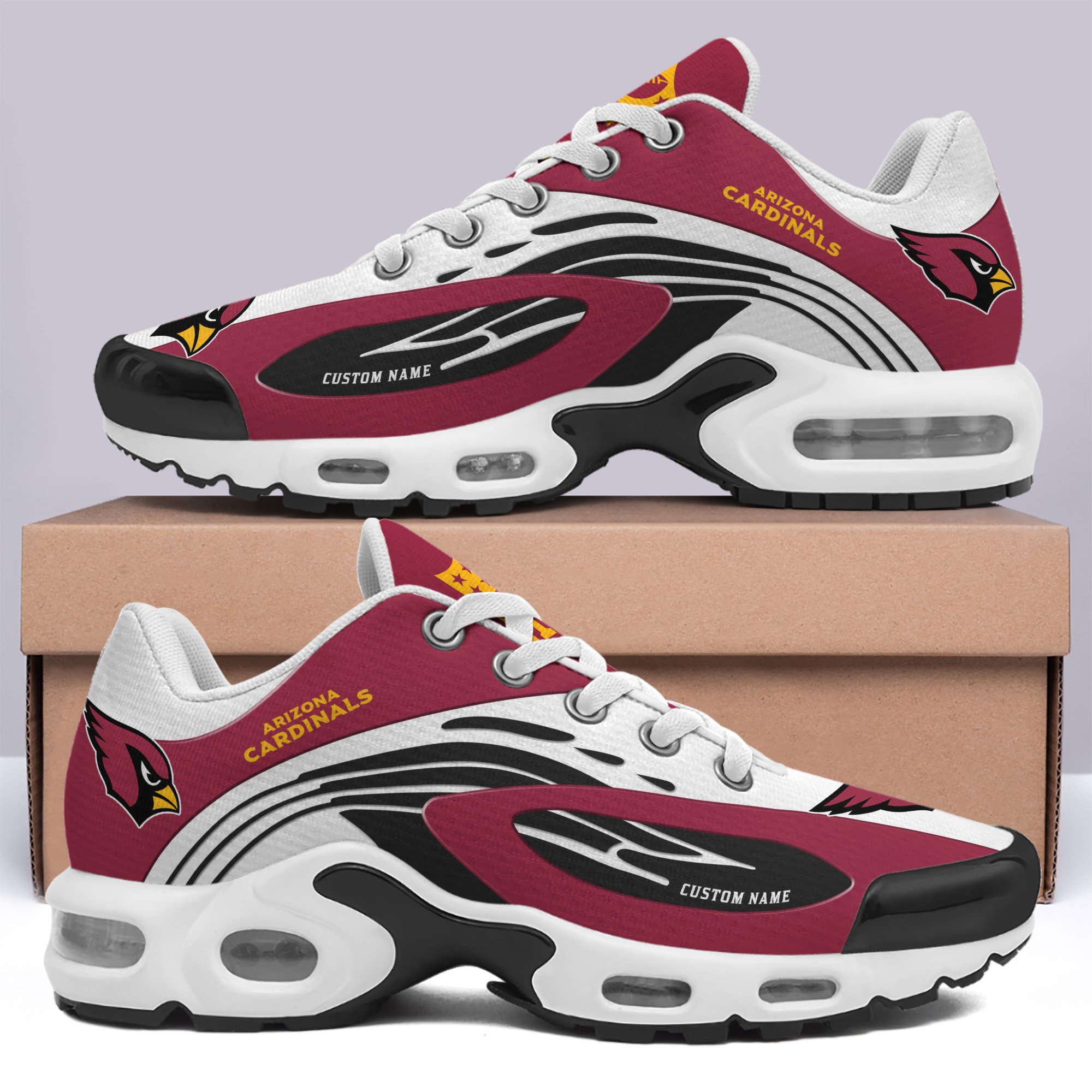 Arizona Cardinals TN Shoes 2025 Version Custom Your Name, Football Team Shoes, Football Lover Gifts