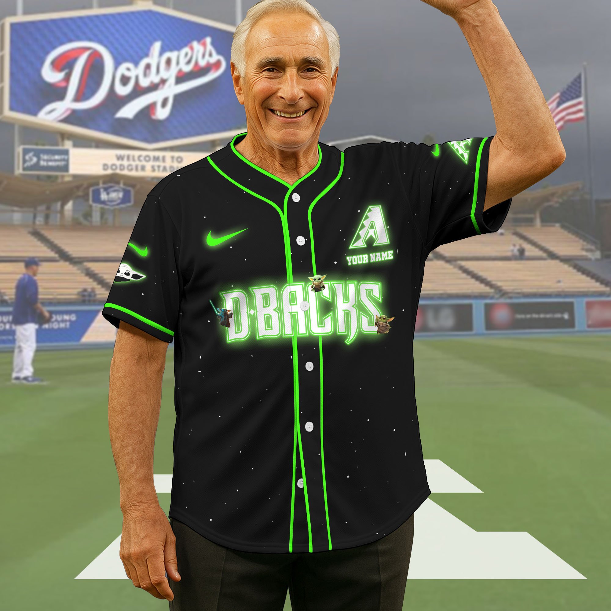 Arizona Diamondbacks Baseball Shirt X Baby Yoda Custom Name , Baseball Jersey Editions Limited 2025, Sport Shirts, Gift For Fans