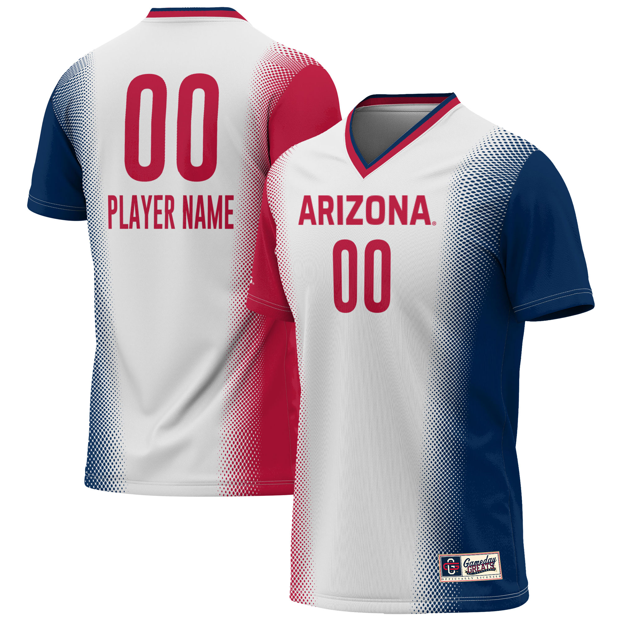 Arizona Wildcats Gameday Greats Youth Lightweight Pick A Player NIL Womens Soccer Jersey - White