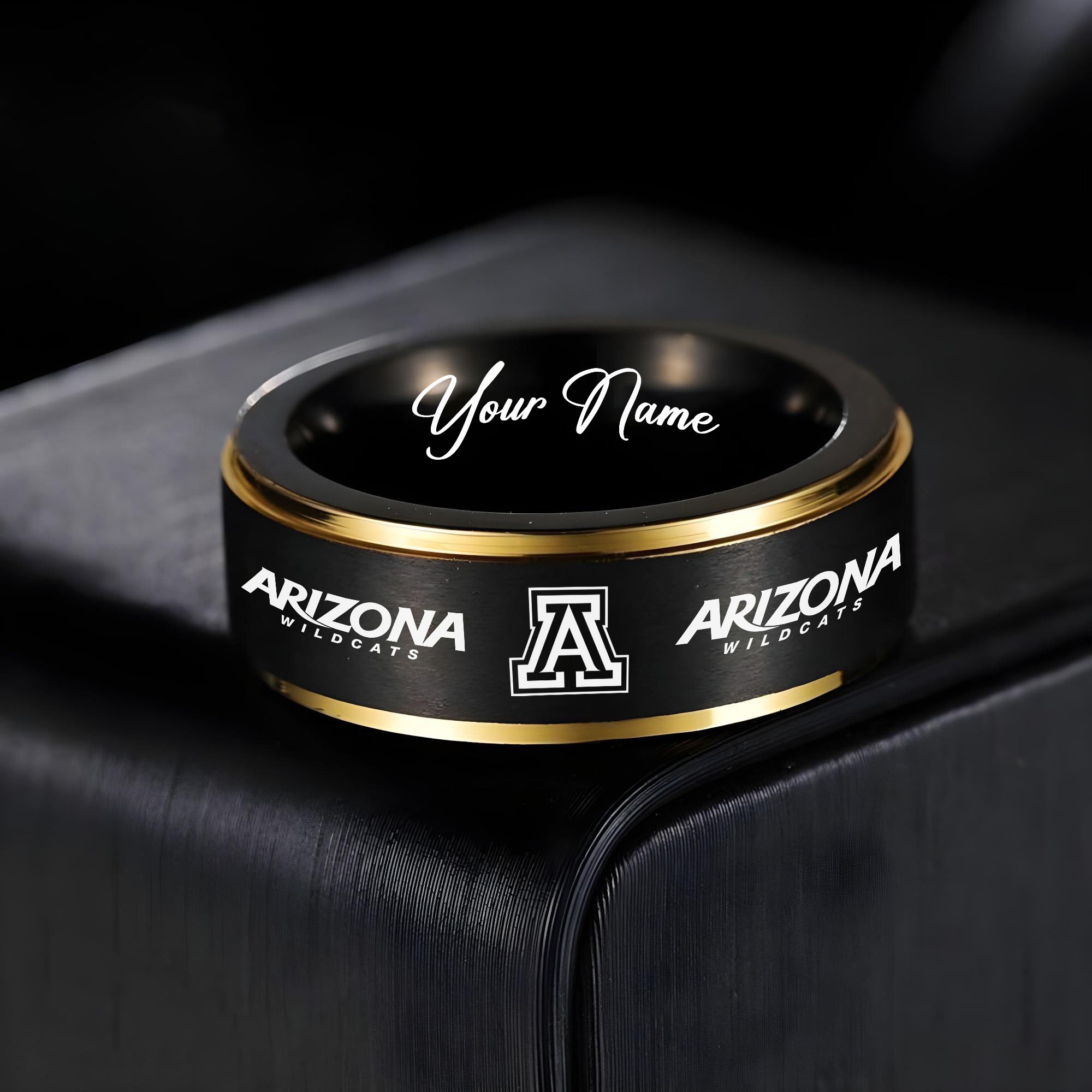 Arizona Wildcats Stainless Steel Rings Comes With Box 2025 Versions, Gifts For Fan