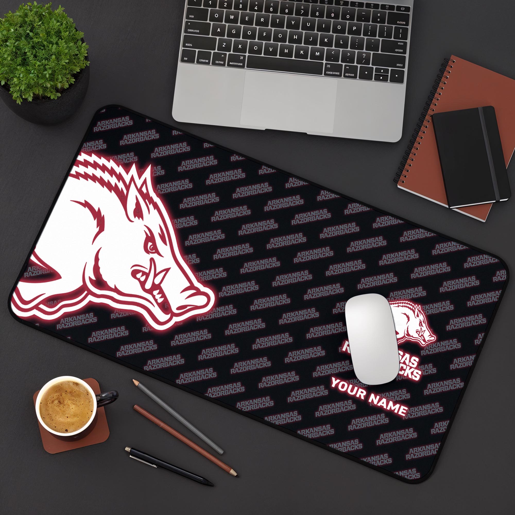 Arkansas Razorbacks 2025 Version Mouse Pad Custom Printed, Sport Team Mouse Pad, Sport Gift For Fans