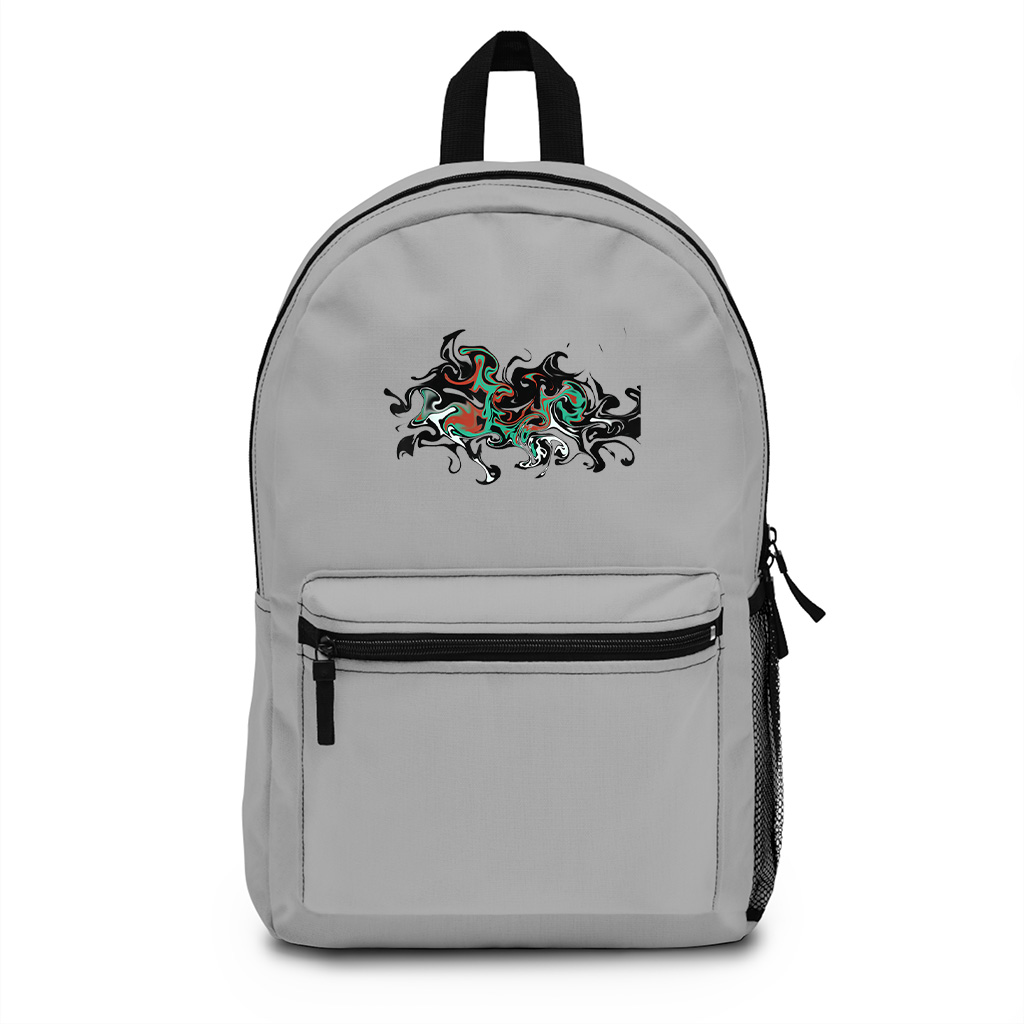 Art Freaky Hypnotic Colorful Unique Graphics Design Backpack - Image 5