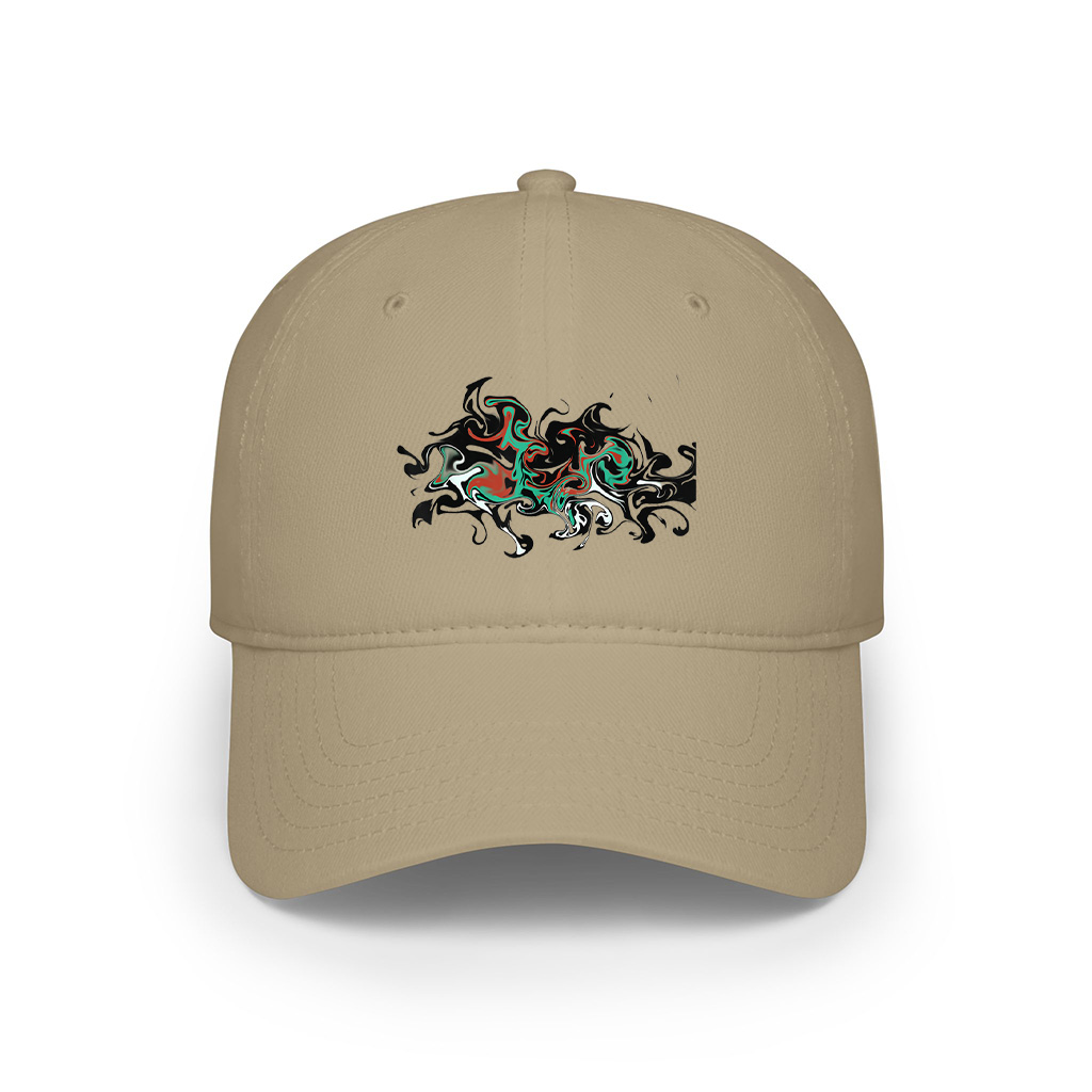 Art Freaky Hypnotic Colorful Unique Graphics Design Cap - Image 5