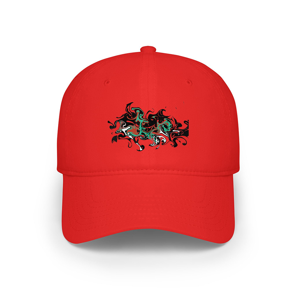 Art Freaky Hypnotic Colorful Unique Graphics Design Cap - Image 7