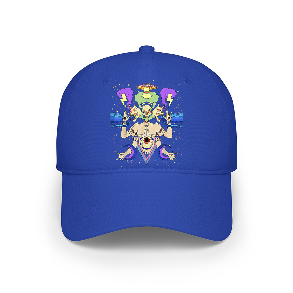 Art Sick Colorful Hippie Trippy Cap - Image 3