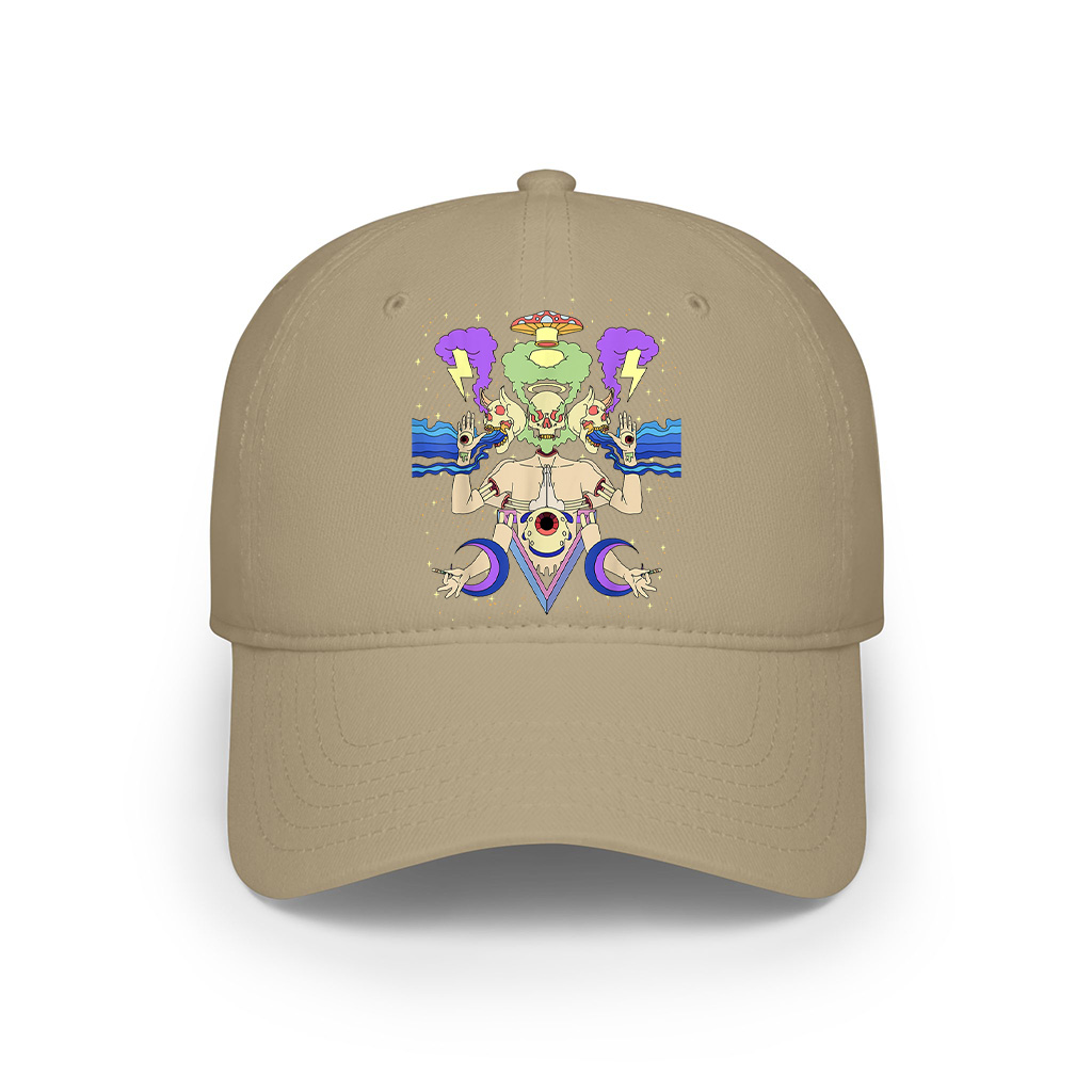 Art Sick Colorful Hippie Trippy Cap - Image 5