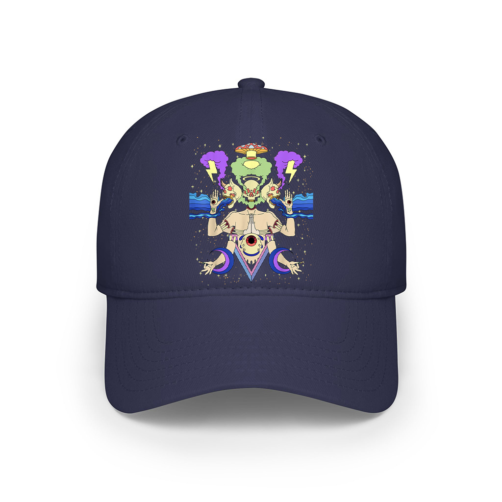 Art Sick Colorful Hippie Trippy Cap - Image 6
