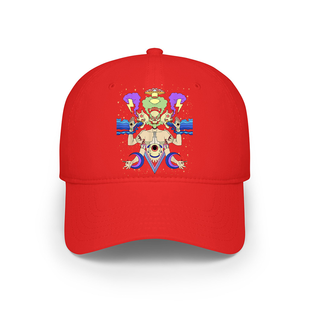 Art Sick Colorful Hippie Trippy Cap - Image 7