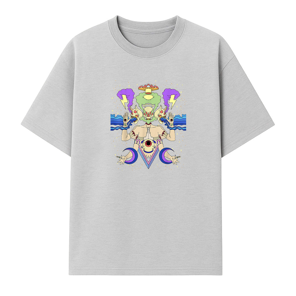 Art Sick Colorful Hippie Trippy T-Shirt - Image 4
