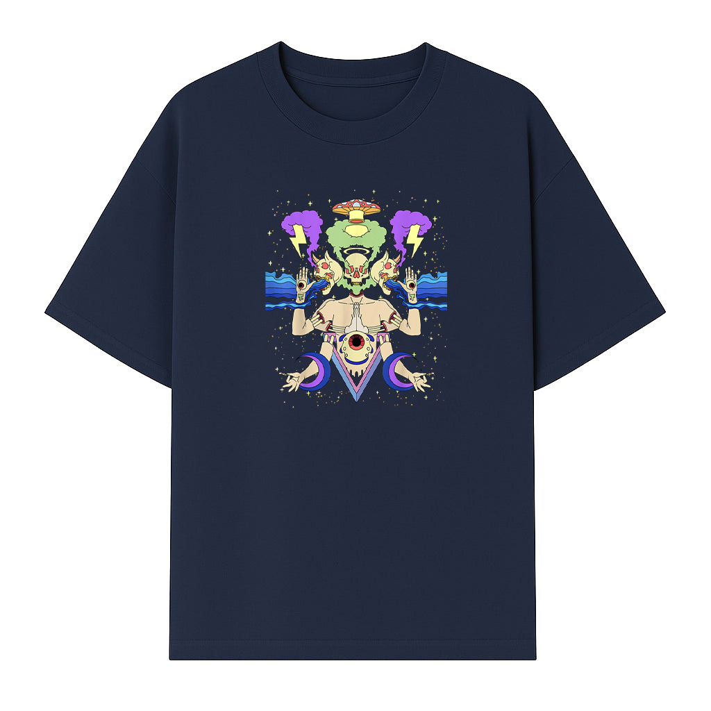 Art Sick Colorful Hippie Trippy T-Shirt - Image 5