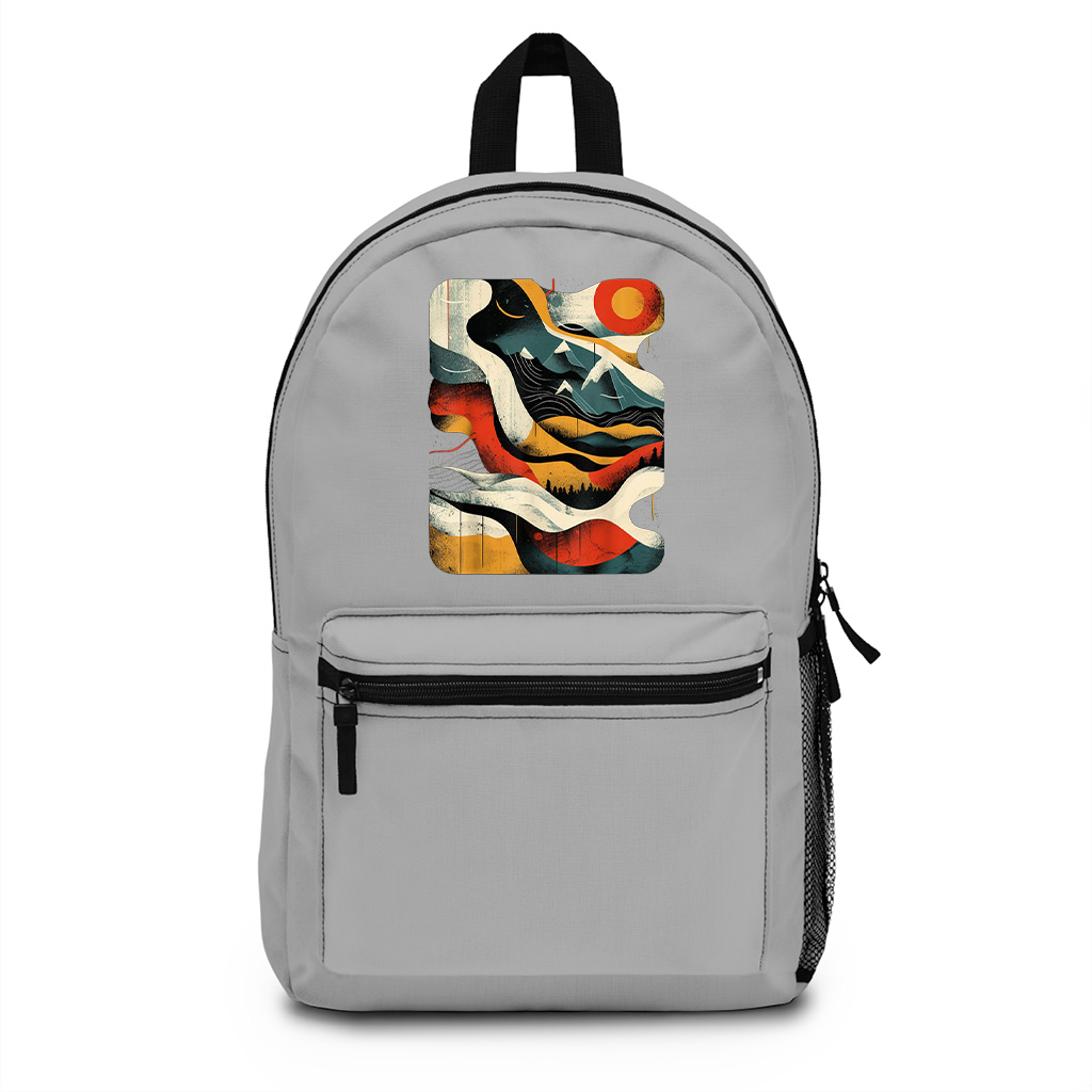 Artsy Hiker On Abstract Art Hiking Backpack - Image 5