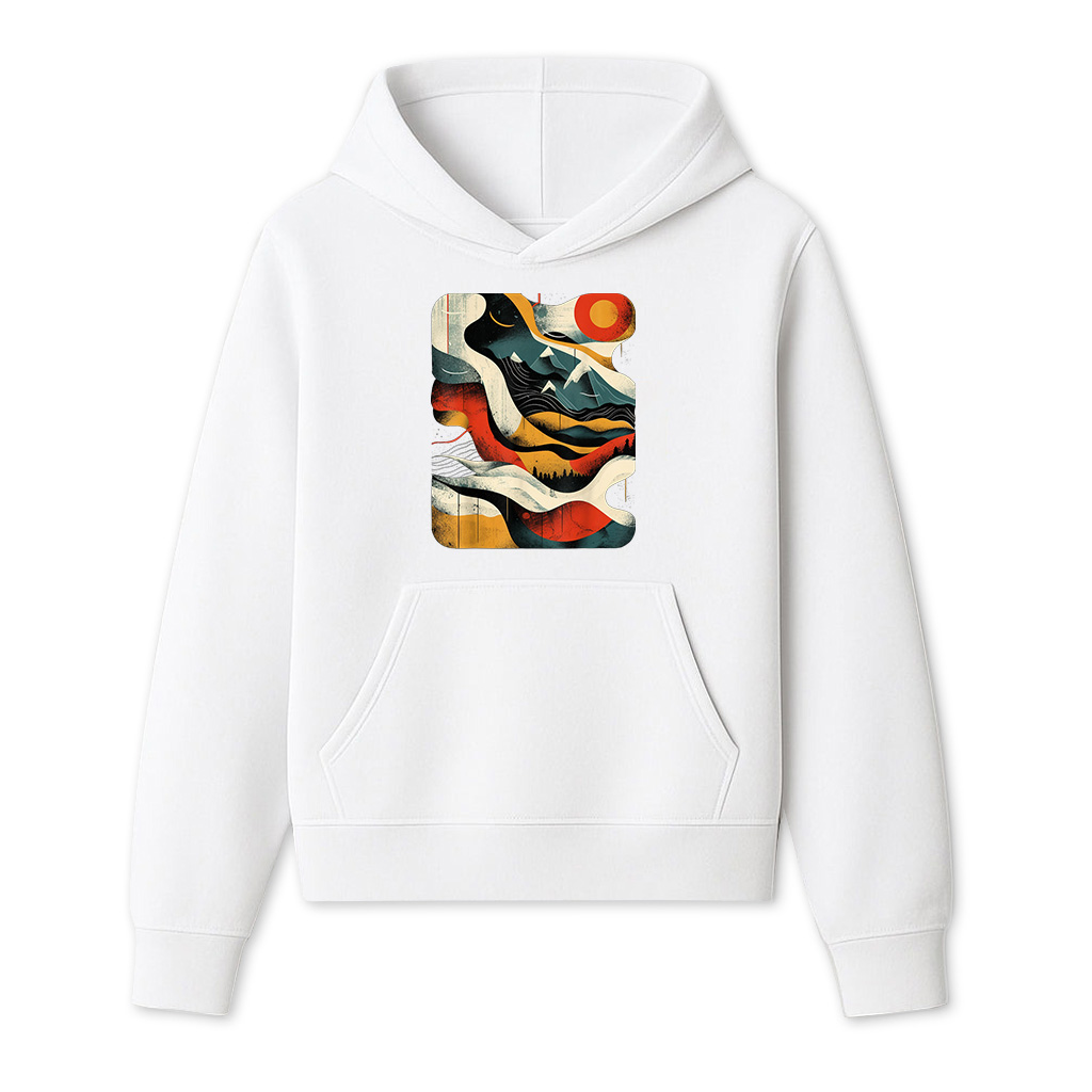 Artsy Hiker On Abstract Art Hiking Hoodie