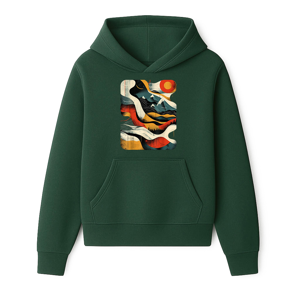 Artsy Hiker On Abstract Art Hiking Hoodie - Image 3