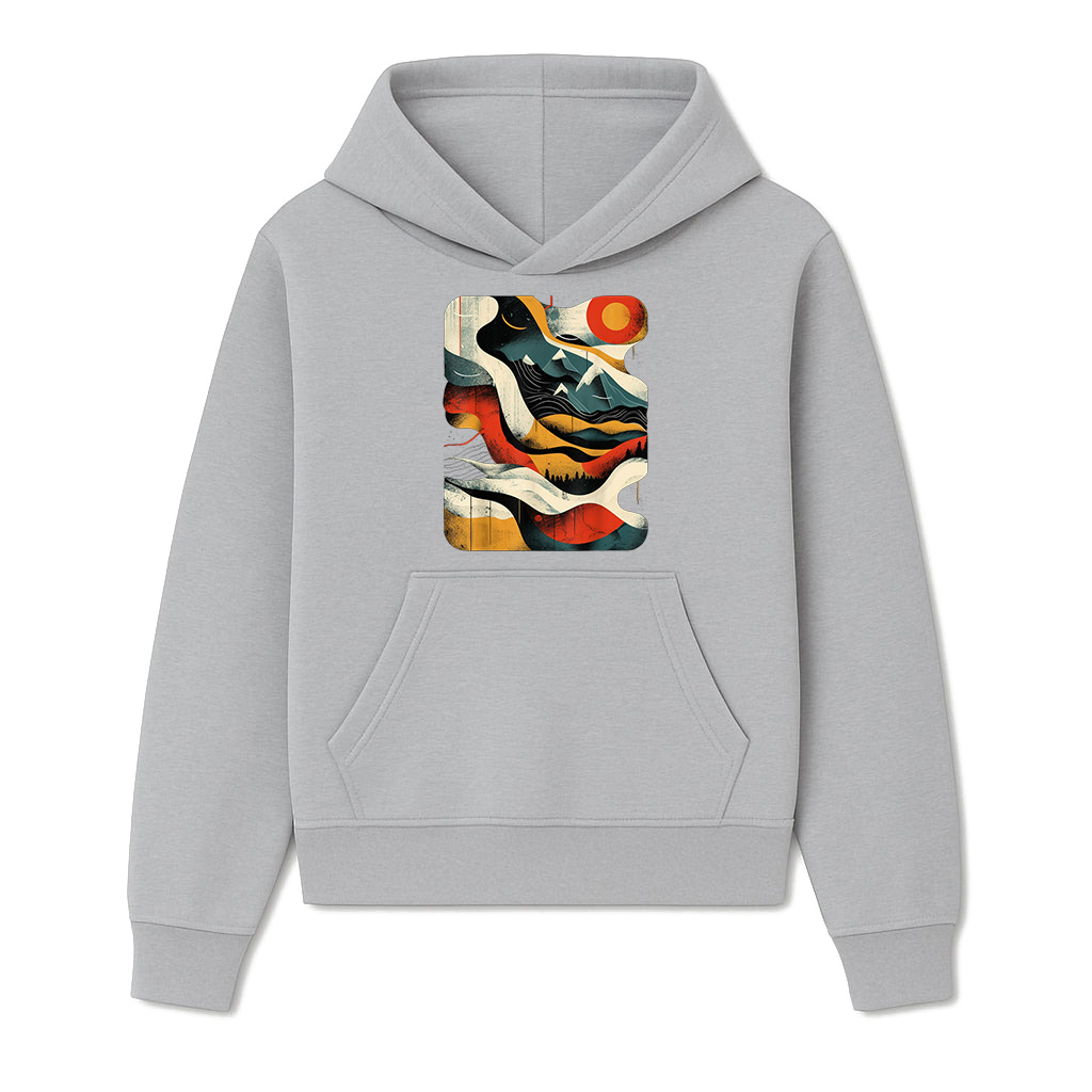 Artsy Hiker On Abstract Art Hiking Hoodie - Image 4