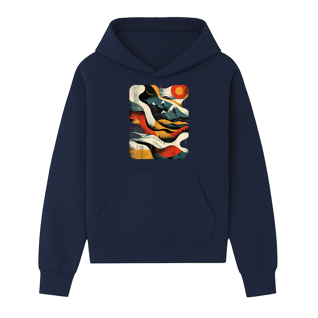 Artsy Hiker On Abstract Art Hiking Hoodie - Image 5