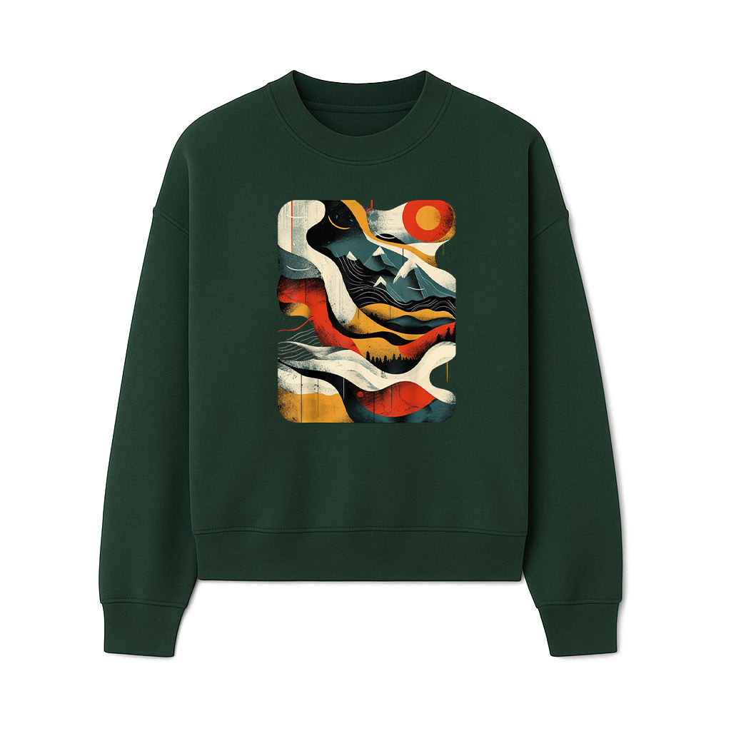 Artsy Hiker On Abstract Art Hiking Sweatshirts - Image 3