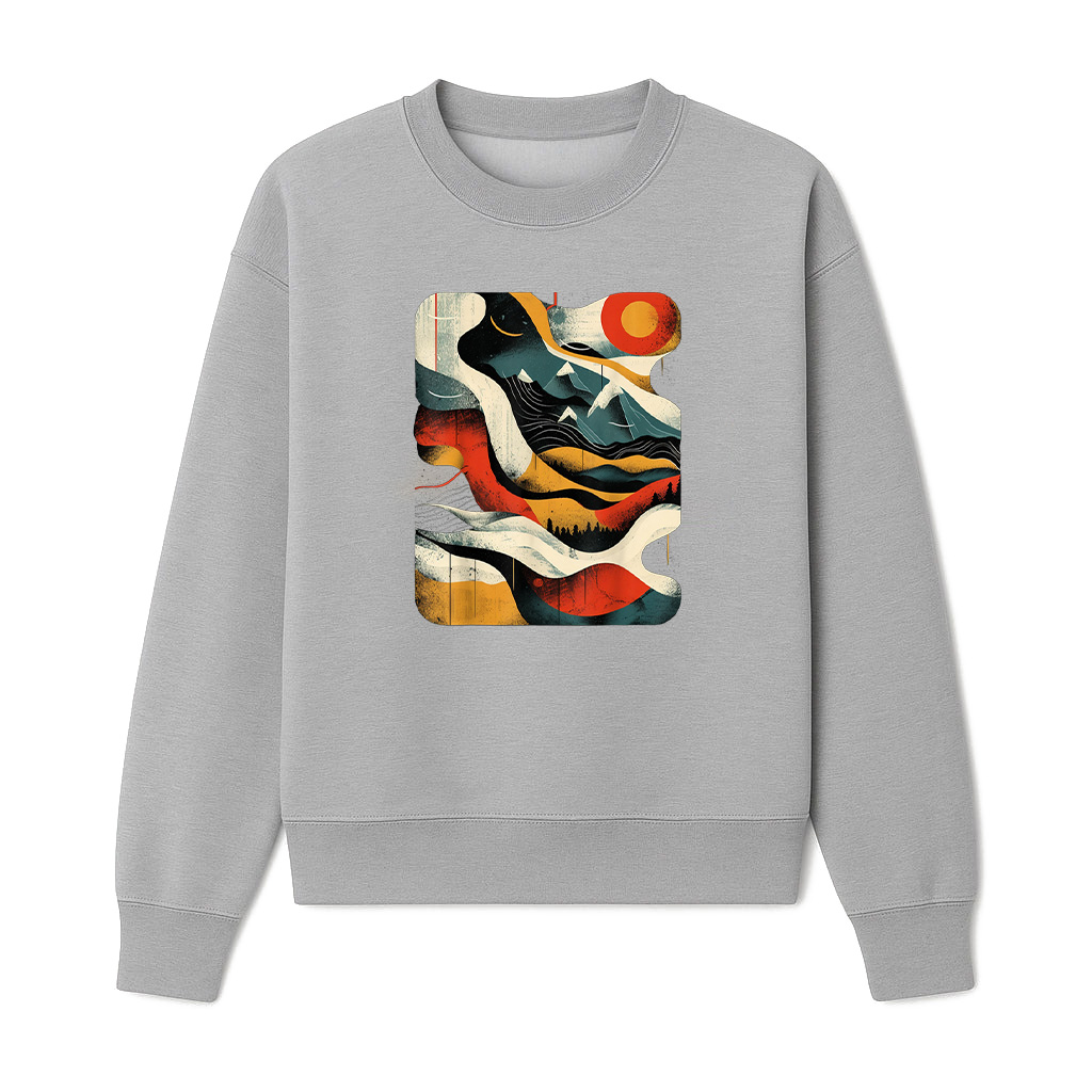 Artsy Hiker On Abstract Art Hiking Sweatshirts - Image 4