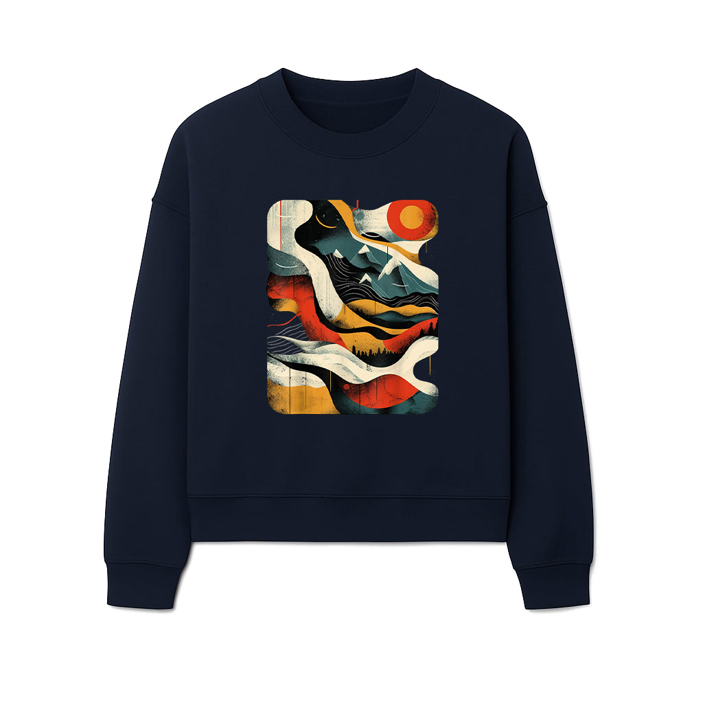 Artsy Hiker On Abstract Art Hiking Sweatshirts - Image 5